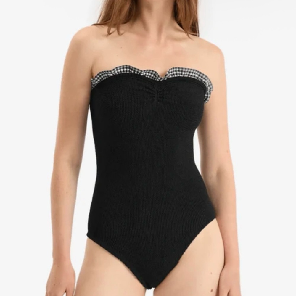 NWT Hunza G Dolly swimsuit in black one size - Picture 2 of 9